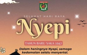 Pemerintah Lombok Utara Mengucapkan Selamat Hari Raya Nyepi Tahun Baru Saka 1947