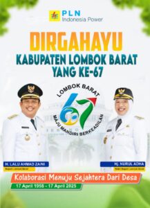 PLN Indonesia Power PLTU Jeranjang Mengucapkan Dirgahayu Ke-67 Kabupaten Lombok Barat