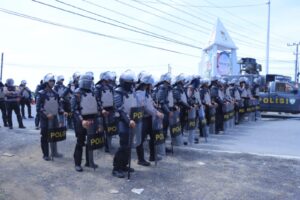 Aksi Damai P4S di Simpang Poto Tano Berlangsung Tertib, Polres Sumbawa Barat Pastikan Situasi Aman dan Kondusif
