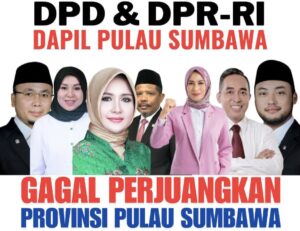 Dicap Gagal Perjuangkan Provinsi Pulau Sumbawa, Foto DPR dan DPD Akan Diturunkan Massal