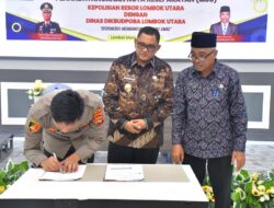 Disdikbud dan Polres Lombok Utara Teken MoU, Kawal Jam Malam Pelajar Demi Dunia Pendidikan yang Kondusif