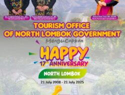 Dinas Pariwisata Mengucapkan Happy 17th Anniversary Lombok Utara