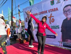 Ketua Bhayangkari Lombok Utara Dorong Masyarakat Jadi Tuan Rumah Yang Ramah di Fornas VIII NTB