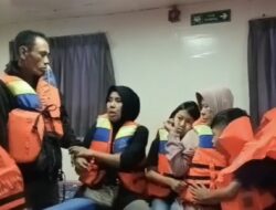 Viral! Penumpang Kapal Rute Poto Tano–Kayangan Panik Diterjang Ombak Besar, Banyak yang Histeris dan Pakai Pelampung