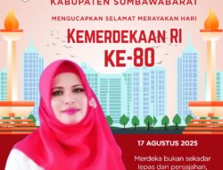 Kepala Dinas Sosial Sumbawa Barat Beserta Staf Mengucapkan Selamat HUT RI ke-80