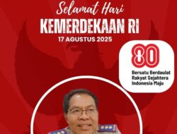 Kepala ATR/BPN Lombok Timur Beserta Jajaran Mengucapkan Selamat HUT RI ke-80