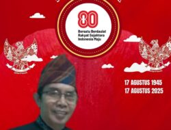 Kepala Dinas Peternakan Kabupaten Dompu Beserta Staf Mengucapkan Selamat HUT RI ke-80