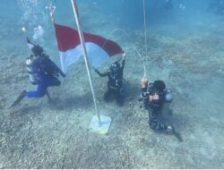 Merah Putih Berkibar di Gili Petagan Lombok Timur: Wujud Cinta Tanah Air yang Menyatu dengan Alam