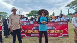 Selelos Tampil Meriah di Pawai HUT RI ke-80 Kecamatan Gangga