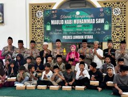 Polres Lombok Utara Gelar Maulid Nabi, Kapolres: Teladani Akhlak Rasul dalam Pengabdian