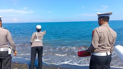 Satlantas Polres Lombok Utara Gelar Tabur Bunga Peringati HUT Lalu Lintas ke-70