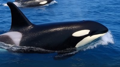 Fenomena Langka! 3 Paus Orca Muncul di Perairan Lombok
