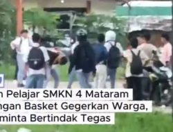 Video Tawuran Pelajar SMKN 4 Mataram di Lapangan Basket Gegerkan Warga, Polisi Diminta Bertindak Tegas