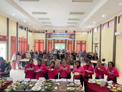 Cegah Stunting dari Dapur: Bhayangkari Lombok Utara Edukasi Ibu Rumah Tangga Lewat Lomba Masak Sehat