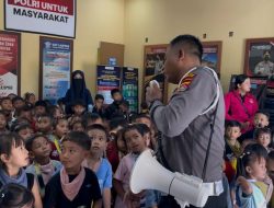 Anak-anak Yayasan Chili House Telok dalem, Belajar Tertib Lalu Lintas di Polres Lombok Utara