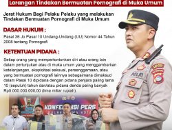 Kapolres Bima Kota Himbau Masyarakat Hindari Aksi Tak Senonoh di Acara Hiburan, Ini Sanksi Kerasnya