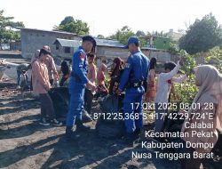 Polairud Polda NTB dan Masyarakat Bersatu Lestarikan Pantai Sigi Melalui Gotong Royong