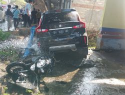 Lakalantas Mobil suzuki XL VS Scoopy di Lombok Utara, Satu Orang Meninggal Dunia di TKP