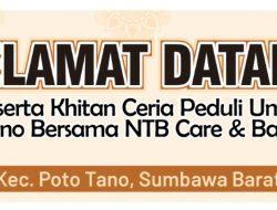 NTBCare Gandeng Bale Amal KSB Gelar Khitanan Massal di Poto Tano, Wujud Kepedulian bagi Anak-Anak dari Keluarga Kurang Mampu