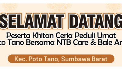 Lembaga Bale Amal KSB Gelar Khitanan Massal di Poto Tano, Wujud Kepedulian bagi Anak-Anak dari Keluarga Kurang Mampu