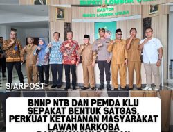 ‎BNNP NTB dan Pemda KLU Sepakat Bentuk Satgas, Perkuat Ketahanan Masyarakat Lawan Narkoba