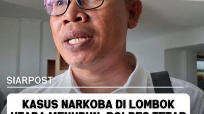 ‎Kasus Narkoba di Lombok Utara Menurun, Polres Tetap Gencar Lakukan Penindakan