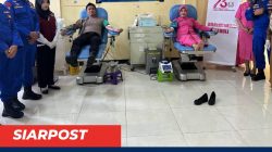 Kapolres dan Ketua Bhayangkari Lombok Utara Teladani Semangat Kemanusiaan Lewat Donor Darah di HUT Polairud ke-75