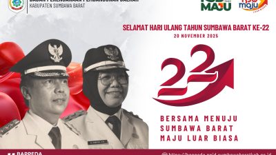 Bappeda Mengucapkan Selamat Hari Ulang Tahun ke-22 Kabupaten Sumbawa Barat