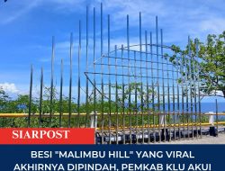 Besi “Malimbu Hill” yang Viral Akhirnya Dipindah, Pemkab KLU Akui Salah Titik Pemasangan