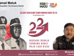 Camat Maluk Mengucapkan Selamat Hari Ulang Tahun ke-22 Kabupaten Sumbawa Barat