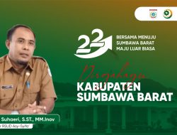 Dirut RSUD Asy-Syifa Mengucapkan Selamat Hari Ulang Tahun ke-22 Kabupaten Sumbawa Barat