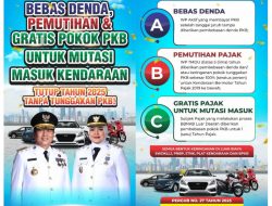 Yuk! Tutup Tahun 2025 Tanpa Tunggakan PKB: Pemprov NTB Berikan Bebas Denda, Pemutihan dan Gratis Pokok PKB