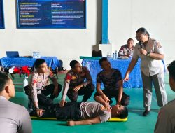 Ditpolairud Polda NTB melaksanakan pelatihan PPGD (Pertolongan pertama gawat darurat)