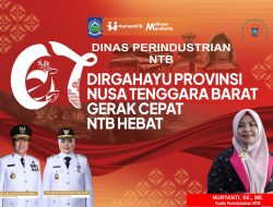 Kepala Dinas Perindustrian Mengucapkan Selamat HUT Ke-67 Provinsi NTB