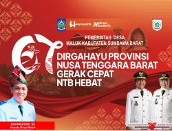 Kepala Desa Maluk Sumbawa Barat Mengucapkan Selamat HUT ke-67 Provinsi NTB