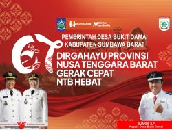 Kepala Desa Bukit Damai Sumbawa Barat Mengucapkan Selamat HUT ke-67 Provinsi NTB