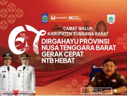 Camat Maluk Sumbawa Barat Mengucapkan Selamat HUT ke-67 Provinsi NTB