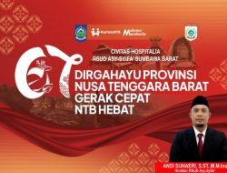 Direktur RSUD Asy-Syifa Sumbawa Barat Mengucapkan Selamat HUT ke-67 Provinsi NTB
