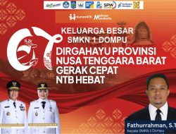 Kepala Sekolah SMK N 1 Dompu Mengucapkan Selamat HUT ke-67 Provinsi NTB