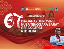 Direktur RSUD Dompu Mengucapkan Selamat HUT ke-67 Provinsi NTB