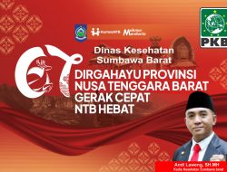 Anggota DPRD Sumbawa Barat, Andi Laweng Mengucapkan Selamat HUT ke-67 Provinsi NTB