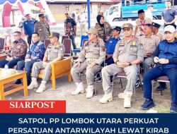 Satpol PP Lombok Utara Perkuat Persatuan Antarwilayah Lewat Kirab Pataka NTB