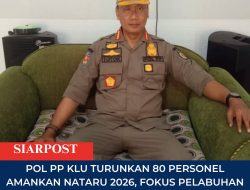 Pol PP KLU Turunkan 80 Personel Amankan Nataru 2026, Fokus Pelabuhan dan Destinasi Wisata