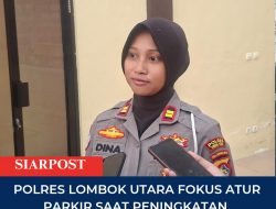‎Polres Lombok Utara Fokus Atur Parkir Saat Peningkatan Arus Tahun Baru