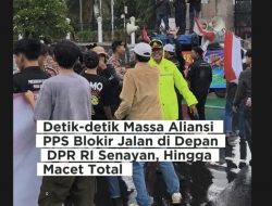 Detik-detik Massa Aliansi PPS Blokade Jalan di Depan DPR RI Tuntut Provinsi Pulau Sumbawa: Macet Total