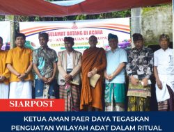 Ketua AMAN Paer Daya Tegaskan Penguatan Wilayah Adat dalam Ritual Mayu Ayu Sangupati Orong Mpak Panasan