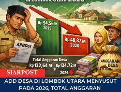 ADD Desa di Lombok Utara Menyusut pada 2026, Total Anggaran Desa Ikut Terkoreksi