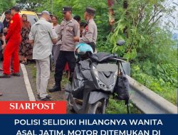 Polisi Selidiki Hilangnya Wanita Asal Jatim, Motor Ditemukan di Jalur Jurang Lombok Utara