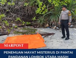 Penemuan Mayat Misterius di Pantai Pandanan Lombok Utara Masih Diselidiki Polisi
