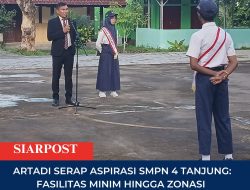 Artadi Serap Aspirasi SMPN 4 Tanjung: Fasilitas Minim hingga Zonasi Dinilai Tak Adil